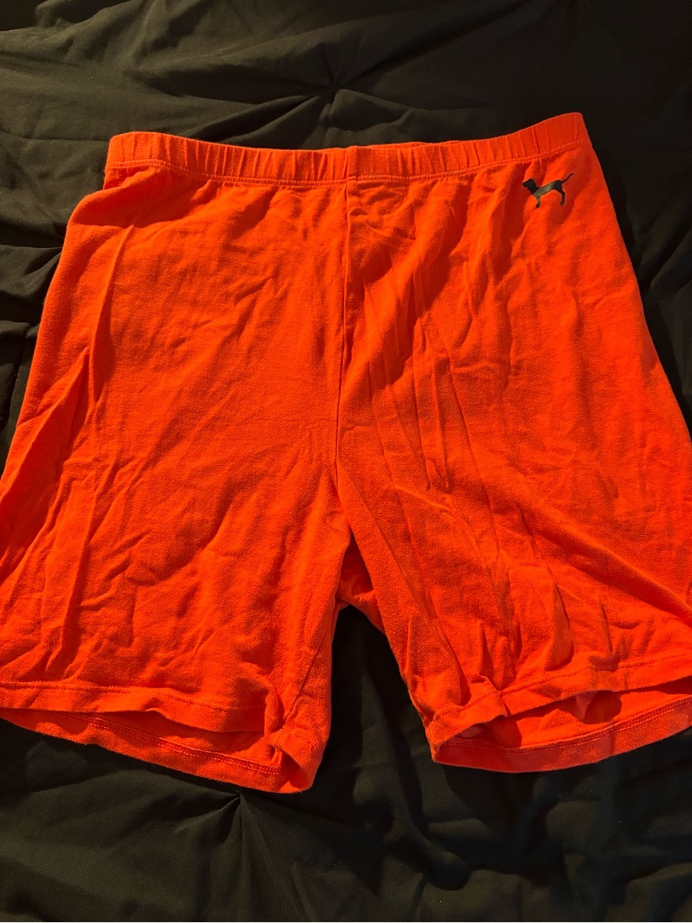 PINK Victoria's Secret Orange Stretch Bike Shorts